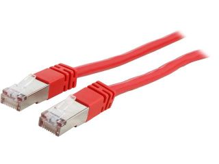 C2G 27272 50 ft. Cat 5E Red Shielded Molded Patch Cable