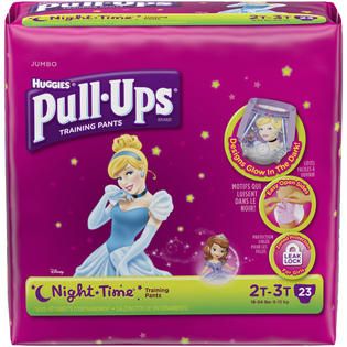Pull Ups Night Time for Girls 2T 3T Training Pants 23 CT PACK   Baby
