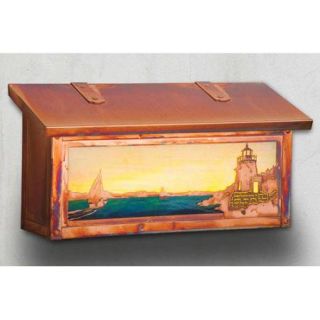 America's Finest Mailboxes Castle Hill Lighthouse Horizontal Wall Mounted Mailbox