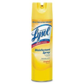Reckitt Benckiser Lysol Disinfectant Spray, 19 Oz, 12/Ct, Original Scent