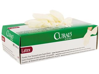 Curad CUR8104 Powder Free Latex Exam Gloves, Small, 100/Box