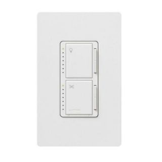 Lutron Maestro 1 Amp Single Pole 7 Speed Combination Fan and Light Control   White MA LFQHW WH