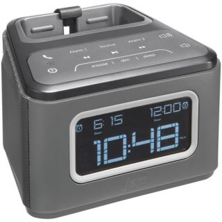 HMDX Hx b510gy Jam Zzz Bluetooth Alarm Clock, Gray