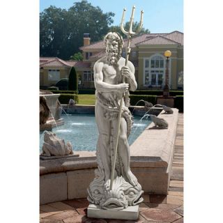 Poseidon The God of The Sea Grand Scale Statue by Design Toscano