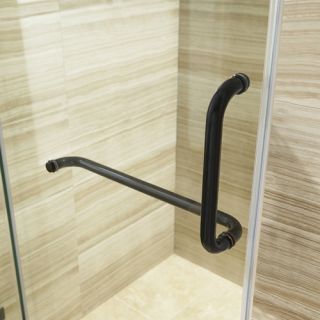 Pirouette 72 x 29 Frameless Shower Door 0.375 Clear Glass