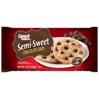 Great Value Semi Sweet Chocolate Chips, 12 oz