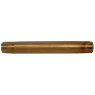 Sioux Chief 1/8 in. x 4 in. Lead Free Red Brass Pipe Nipple 934 02401