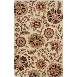 Hand tufted Whimsy Ivory Wool Rug (5 x 8)   13291350  