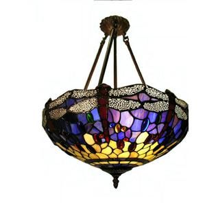 Warehouse of Tiffany Tiffany style Hanging Dragonfly Lamp   Home