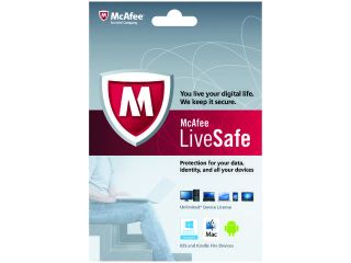 McAfee LiveSafe Unlimited Device   1 Year