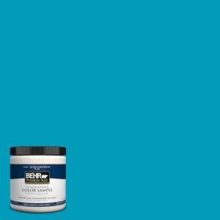 BEHR Premium Plus 8 oz. #520B 6 Brilliant Sea Interior/Exterior Paint Sample 520B 6PP