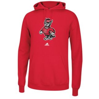 adidas College Versa Logo Hoodie   Mens   Basketball   Clothing   NC State Wolfpack   University Red