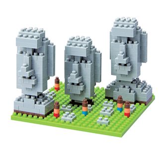 nanoblock® Sites to See Level 2   Moai Statues of Easter Island 320