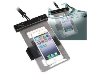 Insten Black Waterproof Bag Case + 3x Clear LCD Protector For Samsung Galaxy SIII i9300