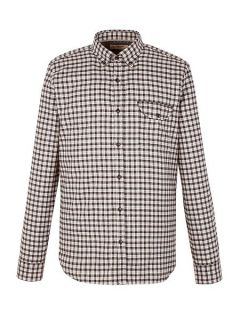 Gibson Check Tailored Fit Long Sleeve Button Down Shirt Charcoal