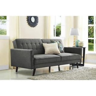 Better Homes and Gardens Rowan Linen Futon, Grey