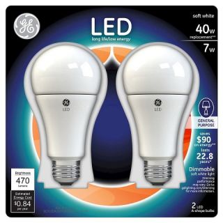 GE LED 40 Watt Light Bulb (2 Pack)   Soft White