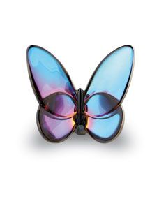 Baccarat Lucky Butterfly, Blue Iridescent