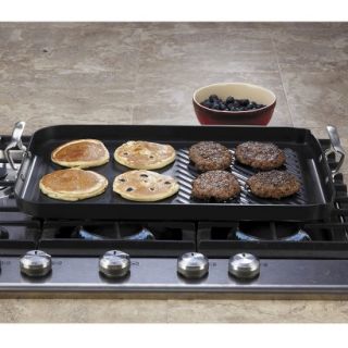 CHEFS Hard Anodized Non Stick Combo Grill/Griddle