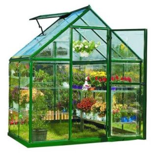 Palram Harmony 6 ft. x 4 ft. Polycarbonate Greenhouse in Green 701635