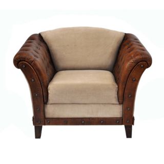 Kipling Tufted Arm Chair by Decorative Leather Books, LLC
