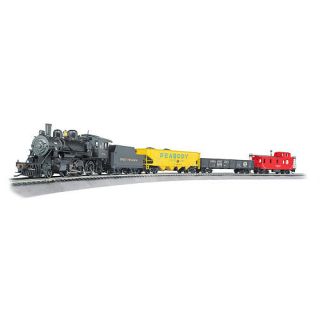Bachmann Trains Echo Valley Express   HO Scale Ready To Run Electric Train Set With Sound Value Equipped Locomotive    Bachmann
