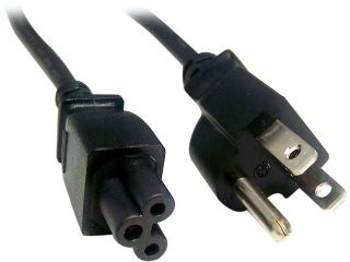 Micro Connectors Model M05 126 6 ft. Notebook AC Power Cord Polarized (3 Prong)