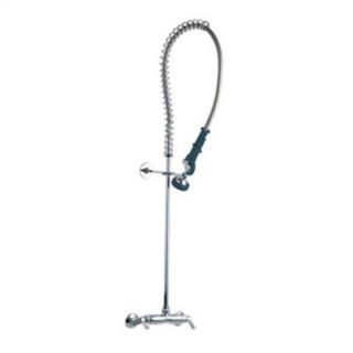 Chicago Faucets 923 Wall Mount Pre Rinse Bar Faucet with Lever Handles