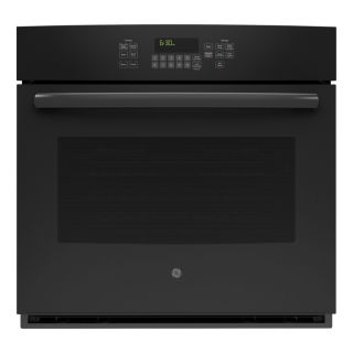GE Self Cleaning with Steam Convection Single Electric Wall Oven (Black) (Common 30 in; Actual 29.75 in)