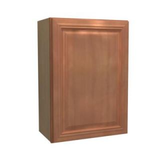 Home Decorators Collection 15x36x12 in. Dartmouth Assembled Wall Cabinet with 1 Door Right Hand in Cinnamon W1536R DCN