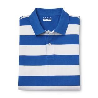 Basic Editions   Mens Big & Tall Pique Polo Shirt   Striped