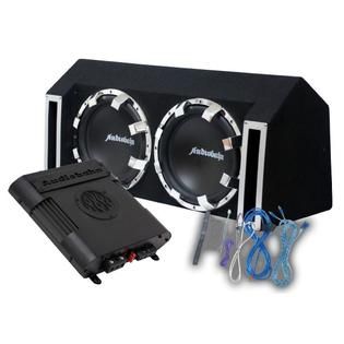 Audiobahn  AMPP212H Dual 12 Murdered Out Party Pack System 1600 Watts