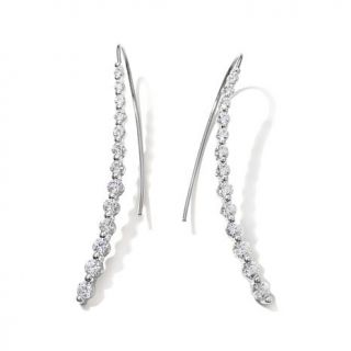 Victoria Wieck 1.58ct Absolute™ Graduated Round Linear Earrings   7773554