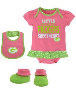 Outerstuff Babies Green Bay Packers Little Sweet Bodysuit, Bib