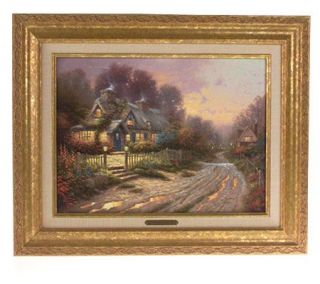 Teacup Cottage Canvas Classic by Thomas Kinkade —