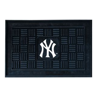 FANMATS Black with Official Team Logos and Colors Rectangular Door Mat (Common 19 in x 30 in; Actual 19 in x 30 in)