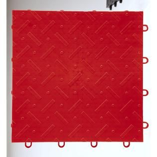 Craftsman  Red Polypropylene 1 ft. x 1 ft Tile (40   Case)