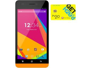 BLU Studio 5.0 LTE Y530Q Orange 4G LTE Quad Core Android Phone + H2O $50 SIM Card