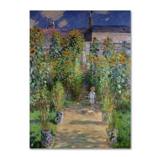 Trademark Fine Art 18 in. x 24 in. The Artists Garden at Vetheuil Canvas Art BL01177 C1824GG