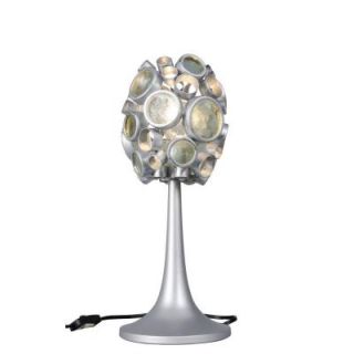 Varaluz 18.25 in. Fascination Nevada with Clear Recycled Bottle Glass Table Lamp 165T01NV