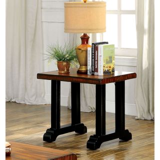 Furniture of America Falcon Rustic Tobacco Oak Coffee Table