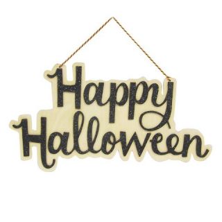 Spritz Happy Halloween Cut Out Wooden Sign