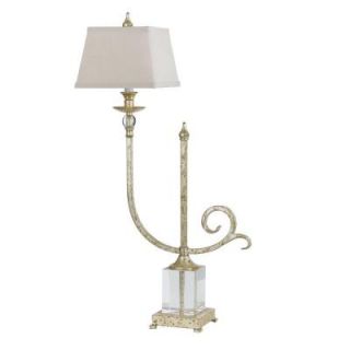 AF Lighting Candice Olson Collection, Lucy 29.5 in. Soft Gold Buffet Table Lamp with Cream Poly Silk Hard Back Shade 7904 TL