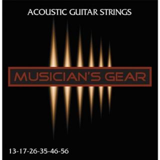 Musician's Gear Acoustic 13 80/20 Bronze Guitar Strings