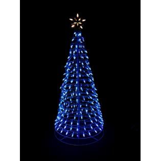 Energy Best 6 350 Blue LED Light Metal Christmas Tree