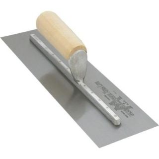 18 in. x 3 1/2 in. Finishing Straight Wood Handle Trowel MX76