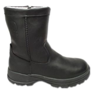 AdTec Mens Black Oiled Leather Logger Boots
