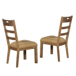 Oxford Creek  Dining Chairs in Weathered Driftwood Finish (Set of 2)