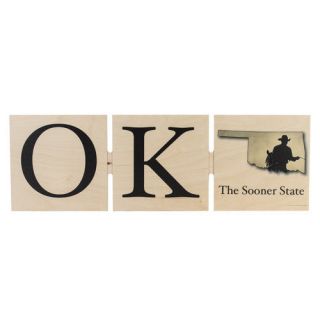 Walnut Hollow OK State Outline Wall Art Panel