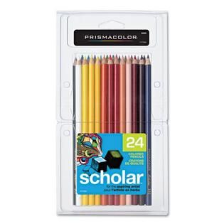Prismacolor Scholar 24 Color Pencil Set   Office Supplies   School